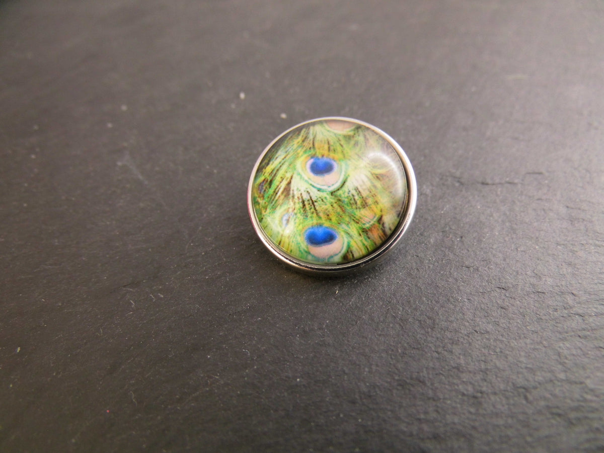 Click Button Metall Glas unterschiedliche Motive