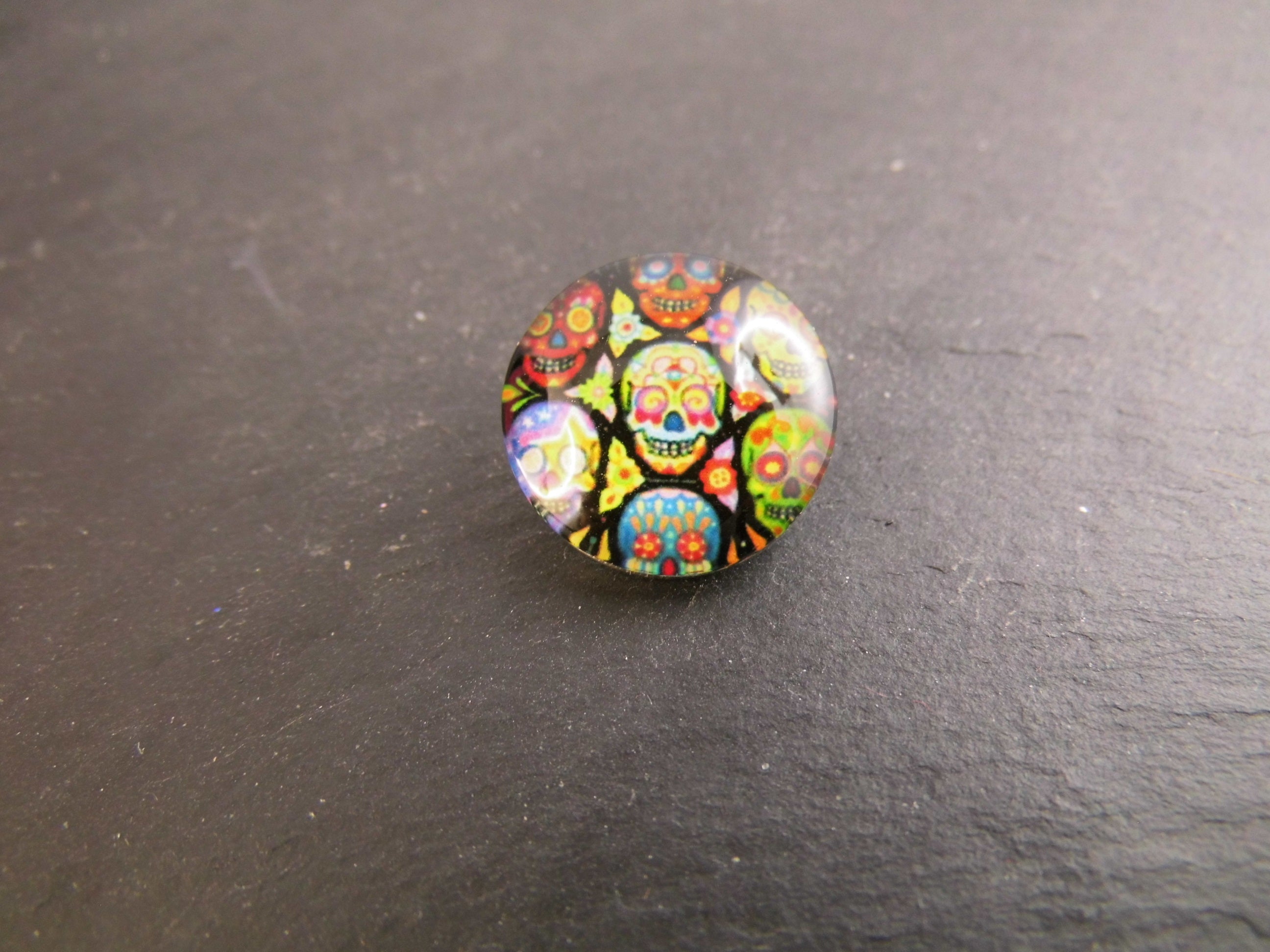 Click Button Metall Glas unterschiedliche Motive