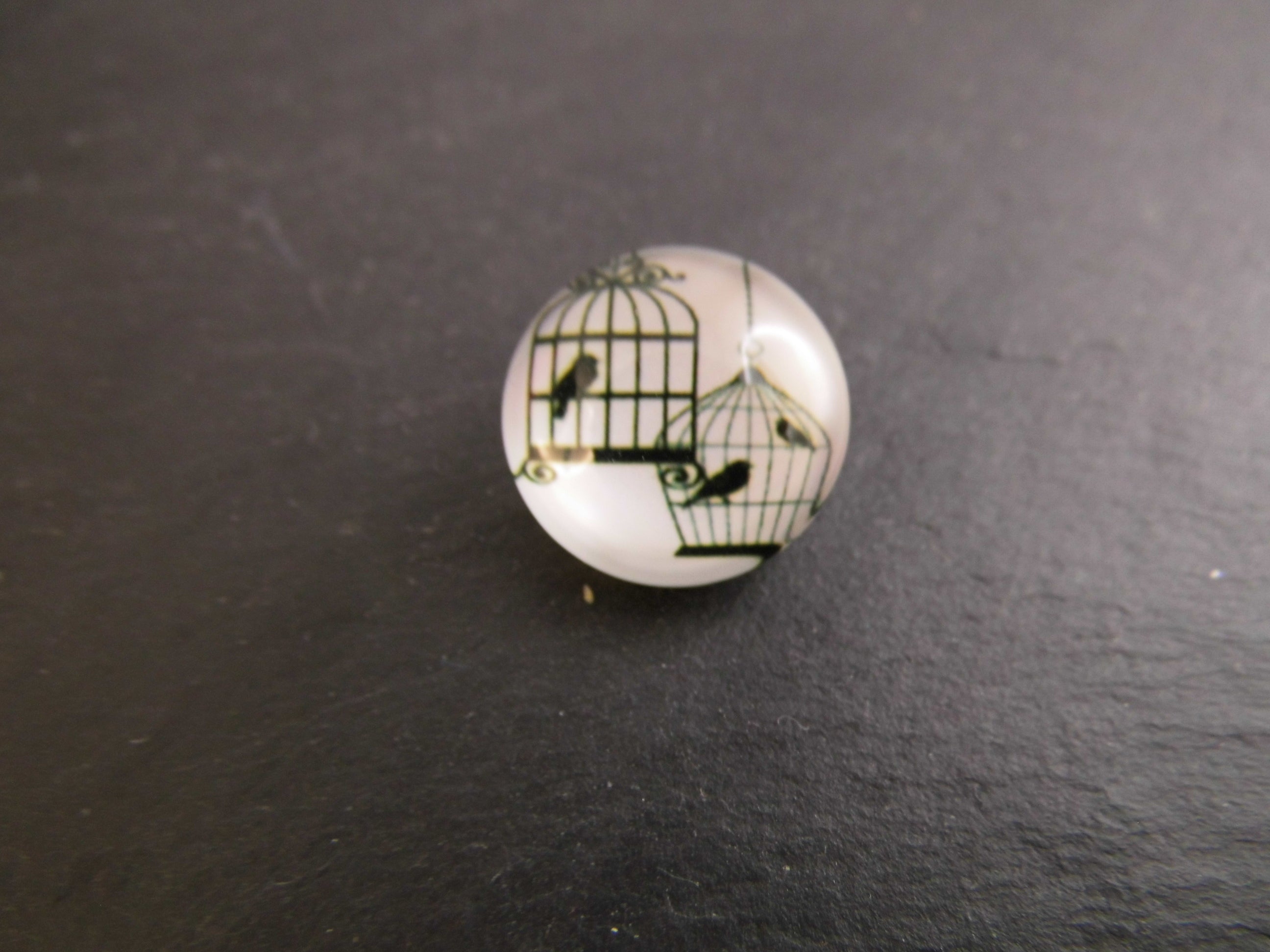 Click Button Metall Glas unterschiedliche Motive