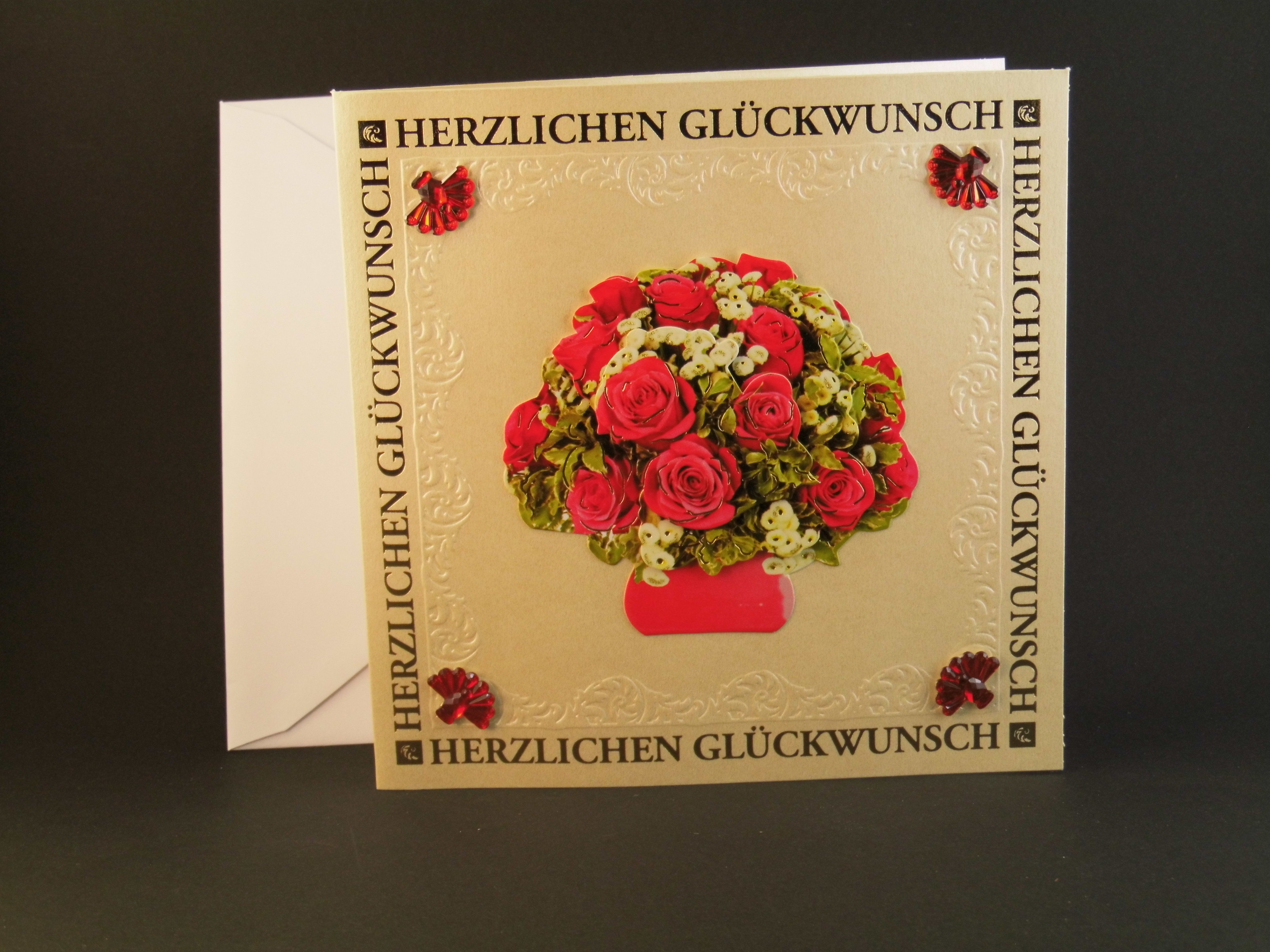 3D Karten  Herzlichen Glückwunsch verschiedene Motive