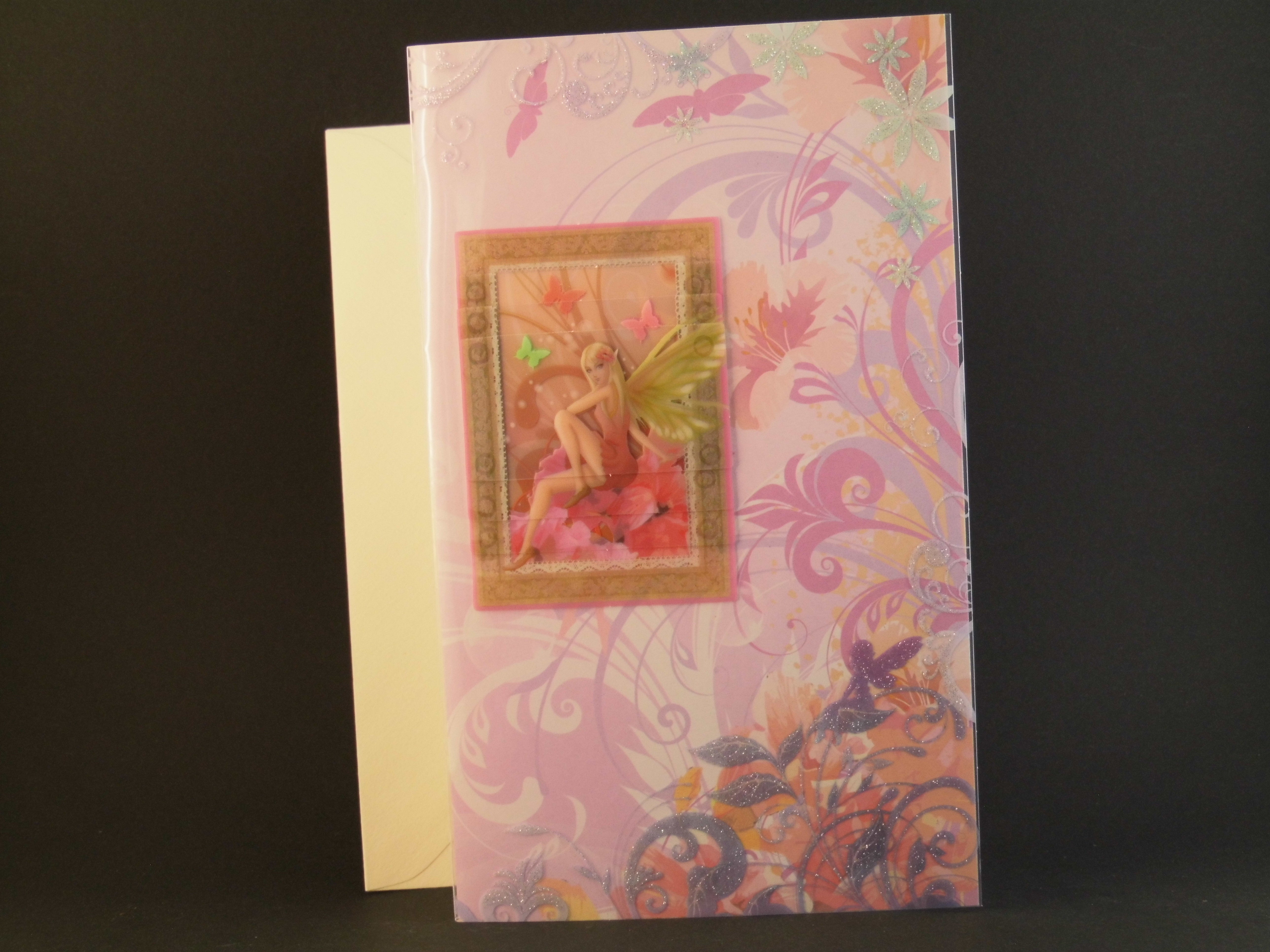3D Karten Neutral verschiedene Fantasy Motive Universal