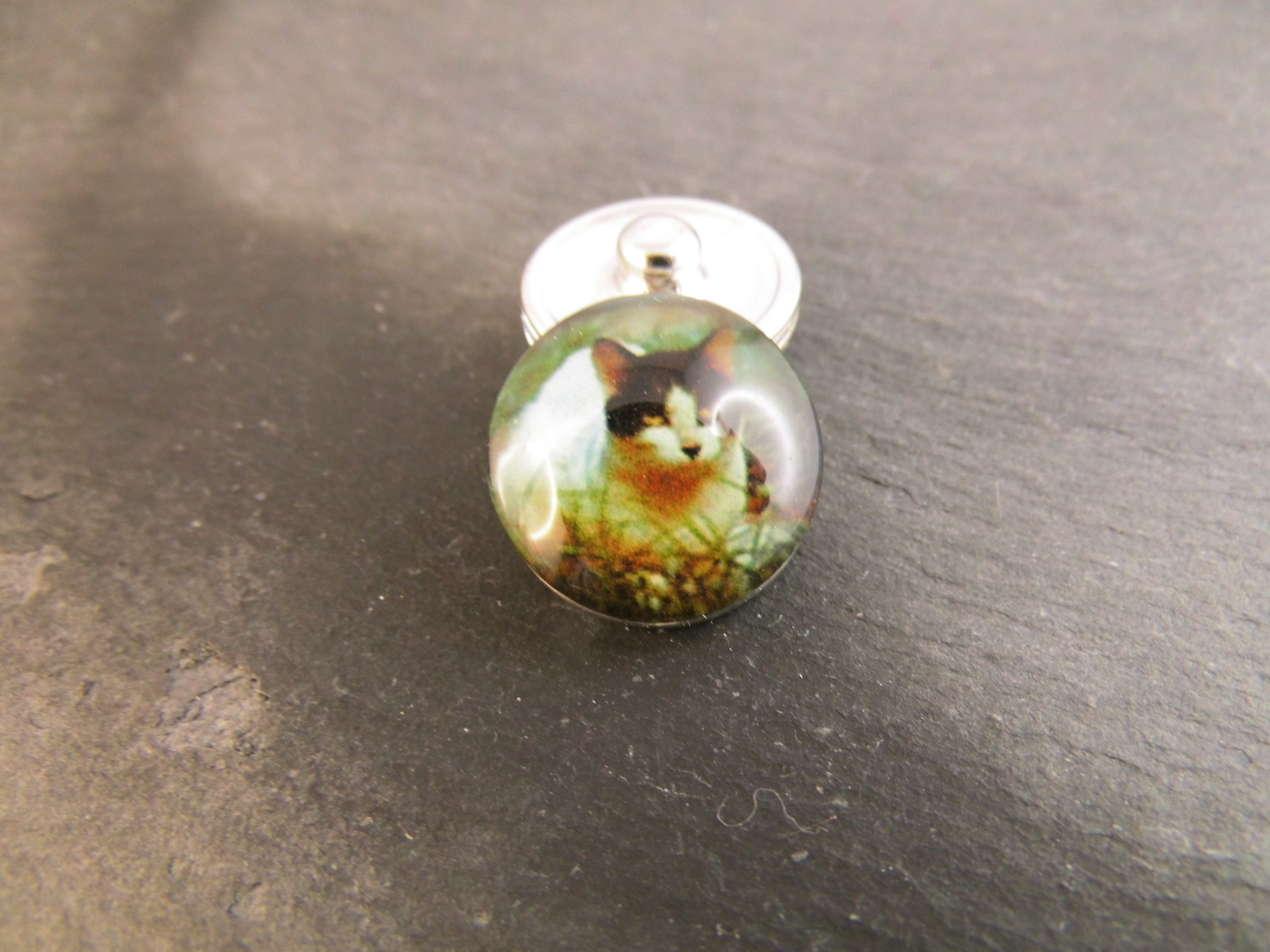 Click Button Metall Glas unterschiedliche Motive
