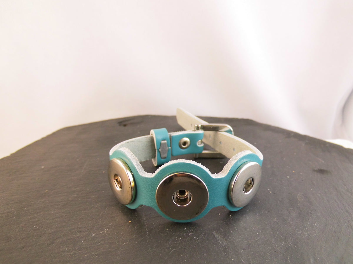 Click Button Armband wellig 2 Farben