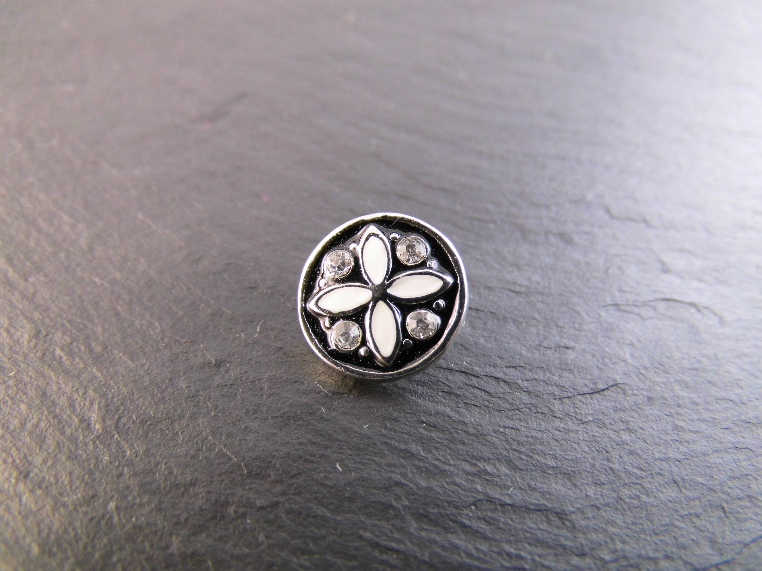 Mini Click Button Metall verschiedene Motive