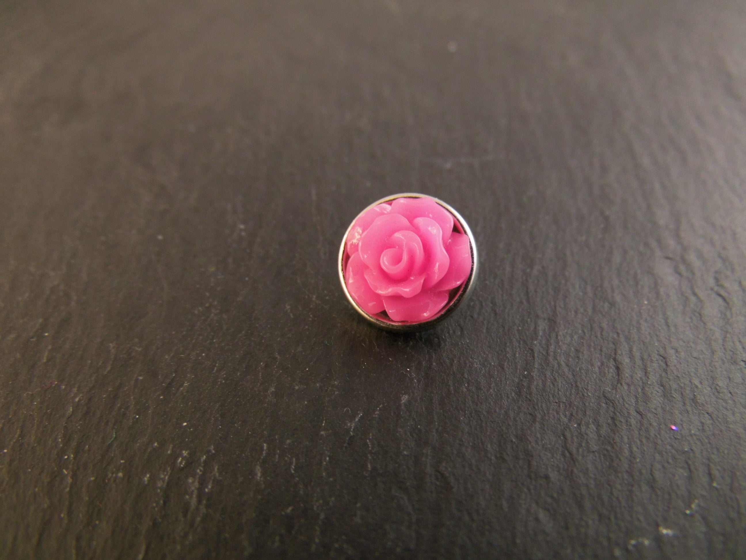 Mini Click Button Rose verschiedene Farben