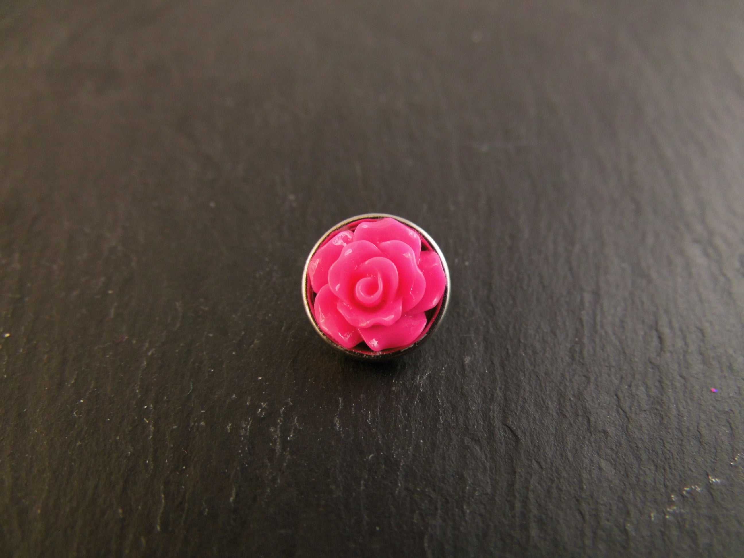 Mini Click Button Rose verschiedene Farben
