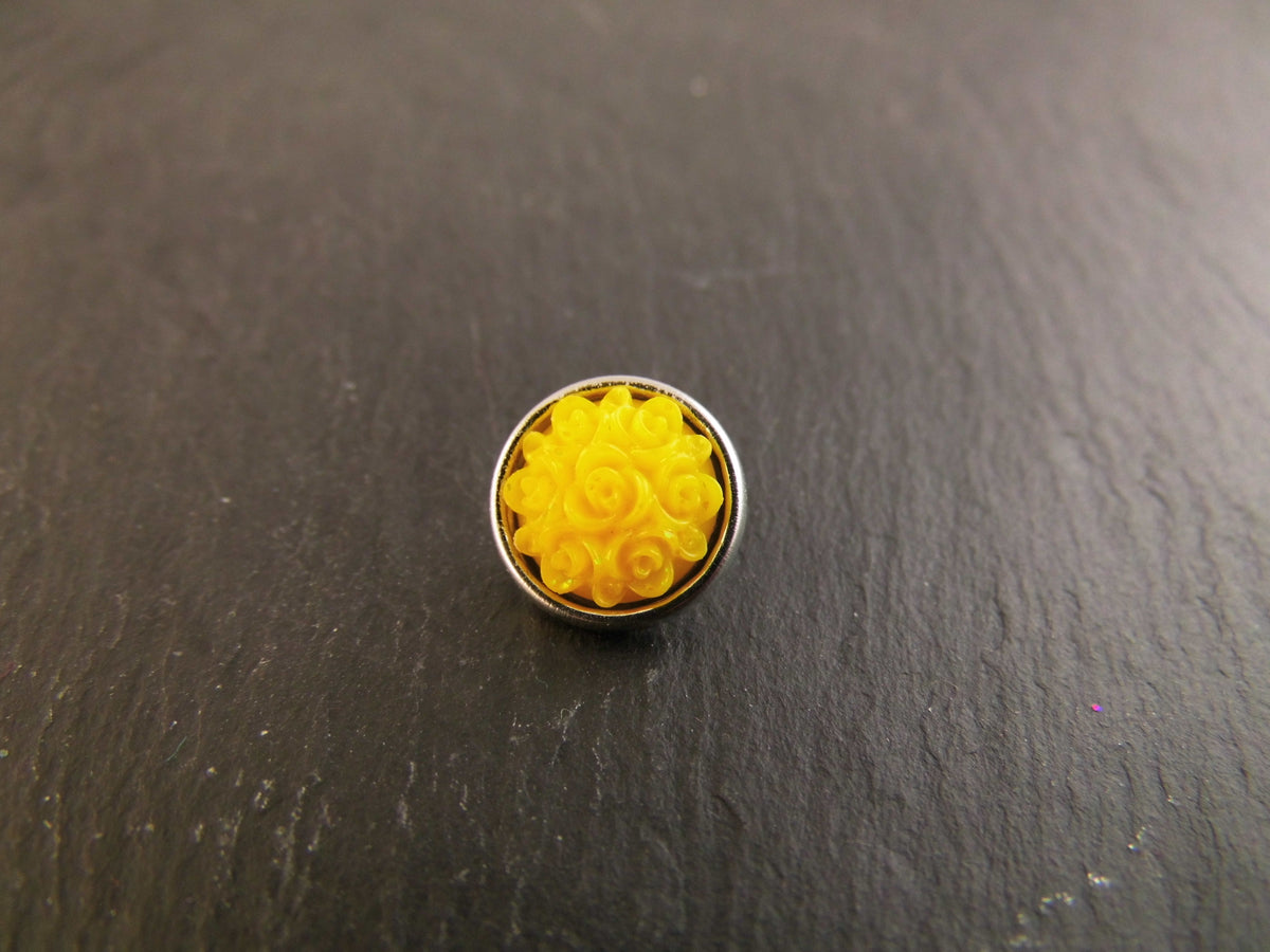 Mini Click Button Blüte verschiedene Farben