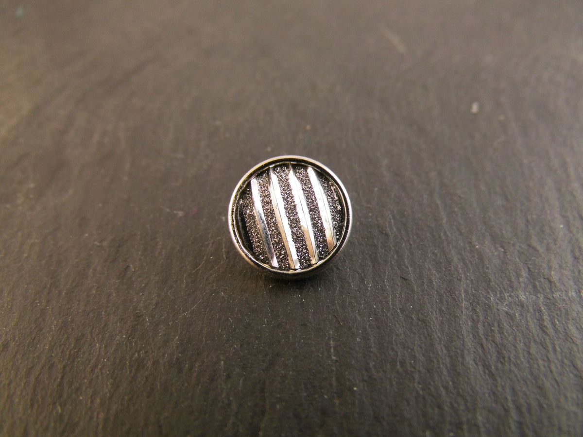 Mini Click Button Glitzer Strichmuster verschiedene Farben