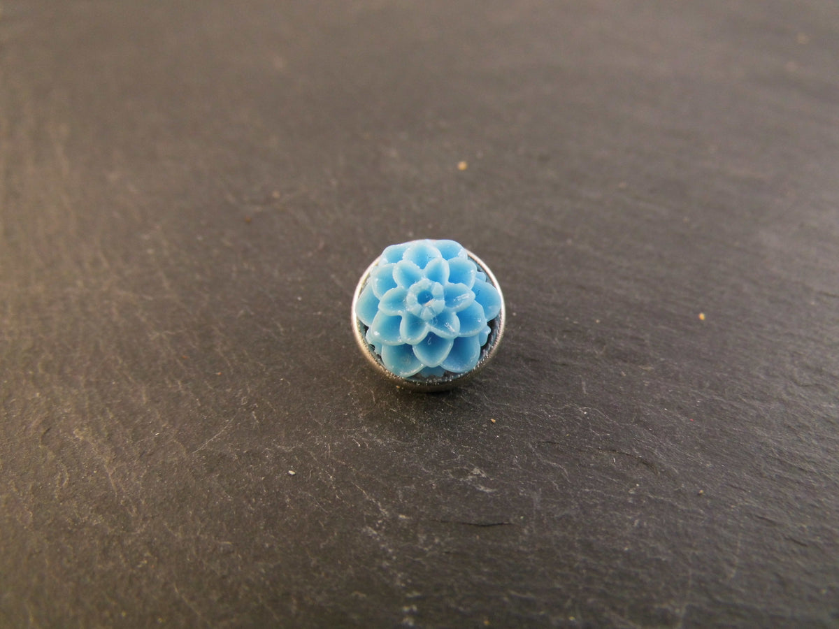 Mini Click Button Blume verschiedene Farben