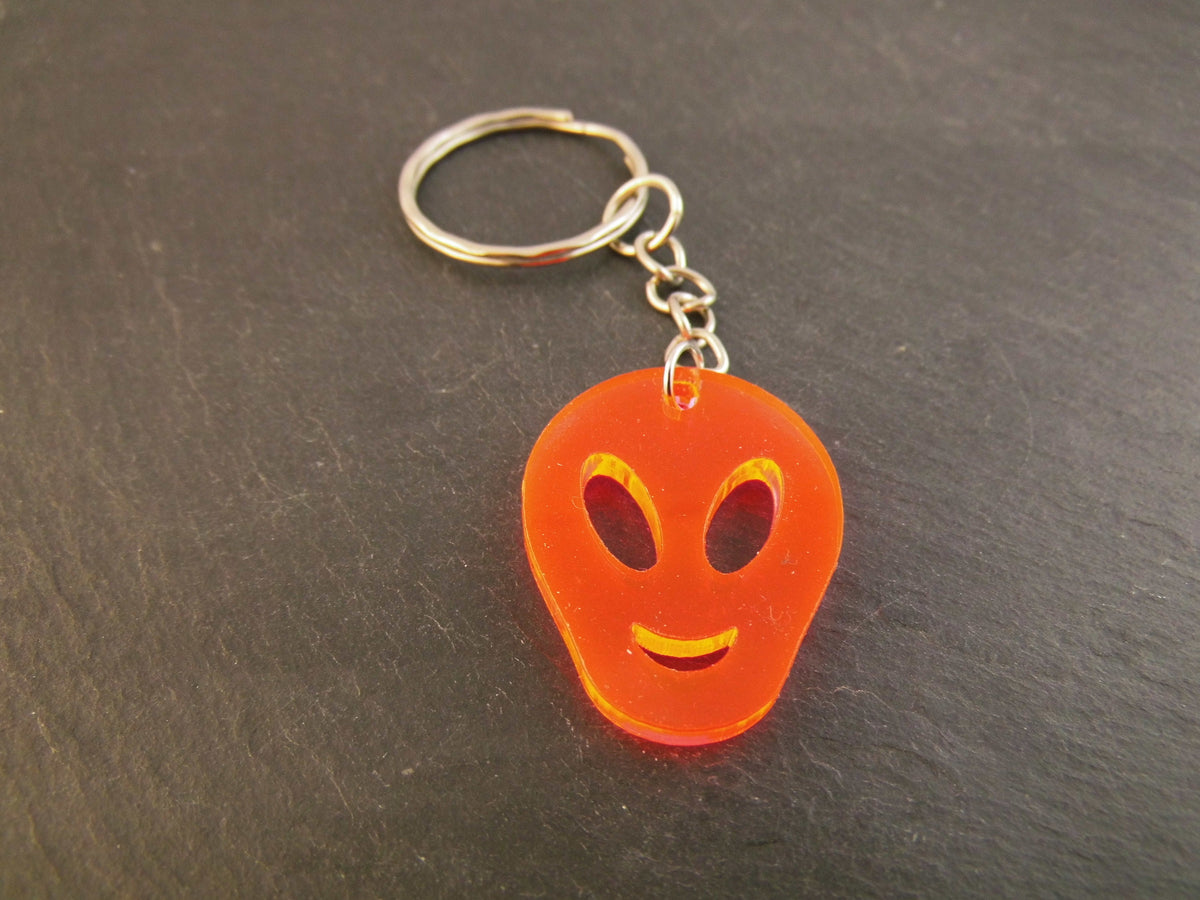 Schlüsselanhänger Alien fluoreszierend Taschenbaumler