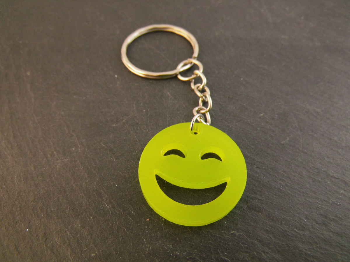 Schlüsselanhänger Smiley Lachendes Gesicht Taschenbaumler